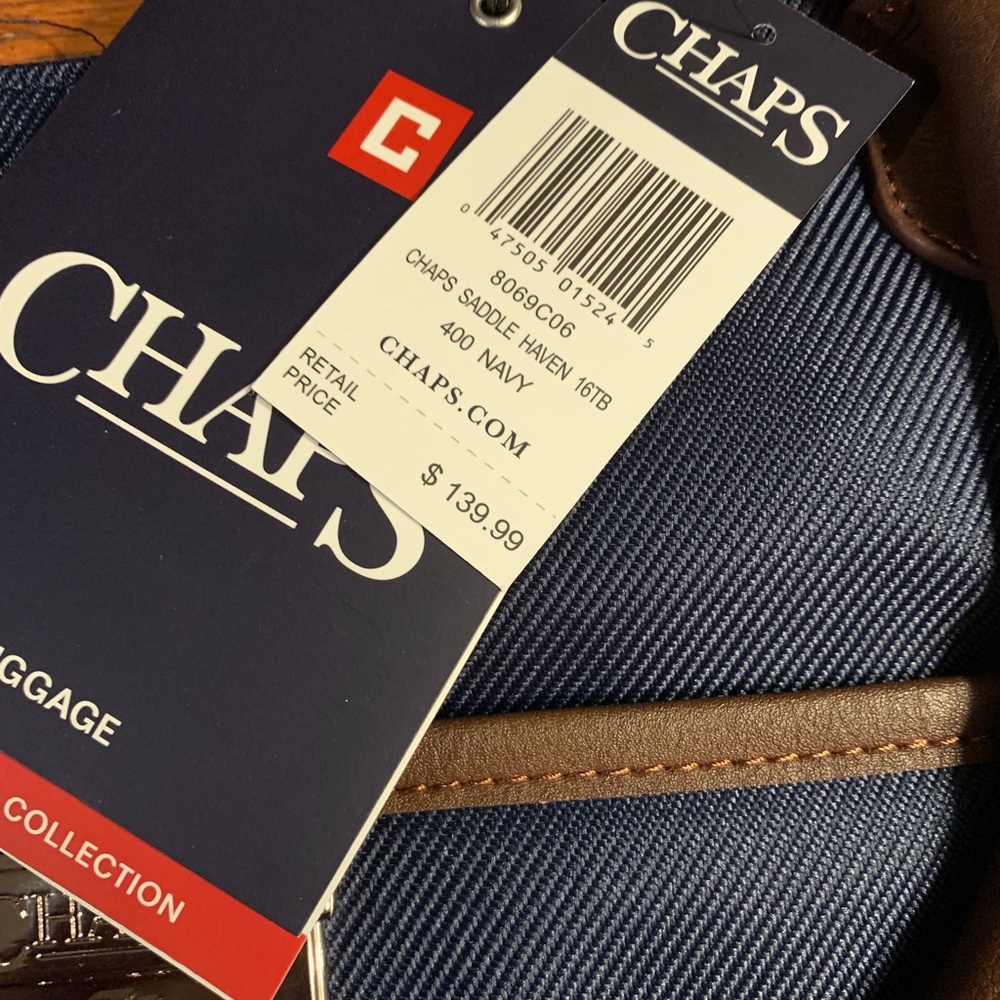 Luxury tote bag Chaps Tote Bag Brand 16x13.5x8 1.5lb Final Price - Picture 2 of 5